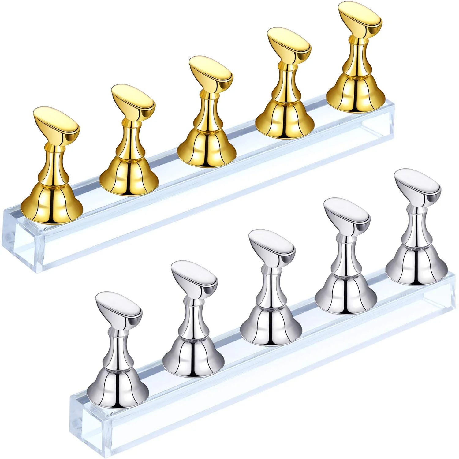DX Nail Art Nail Art Stand – Magnetic Nail Display Holder for Press-On Nails & Nail Art Practice