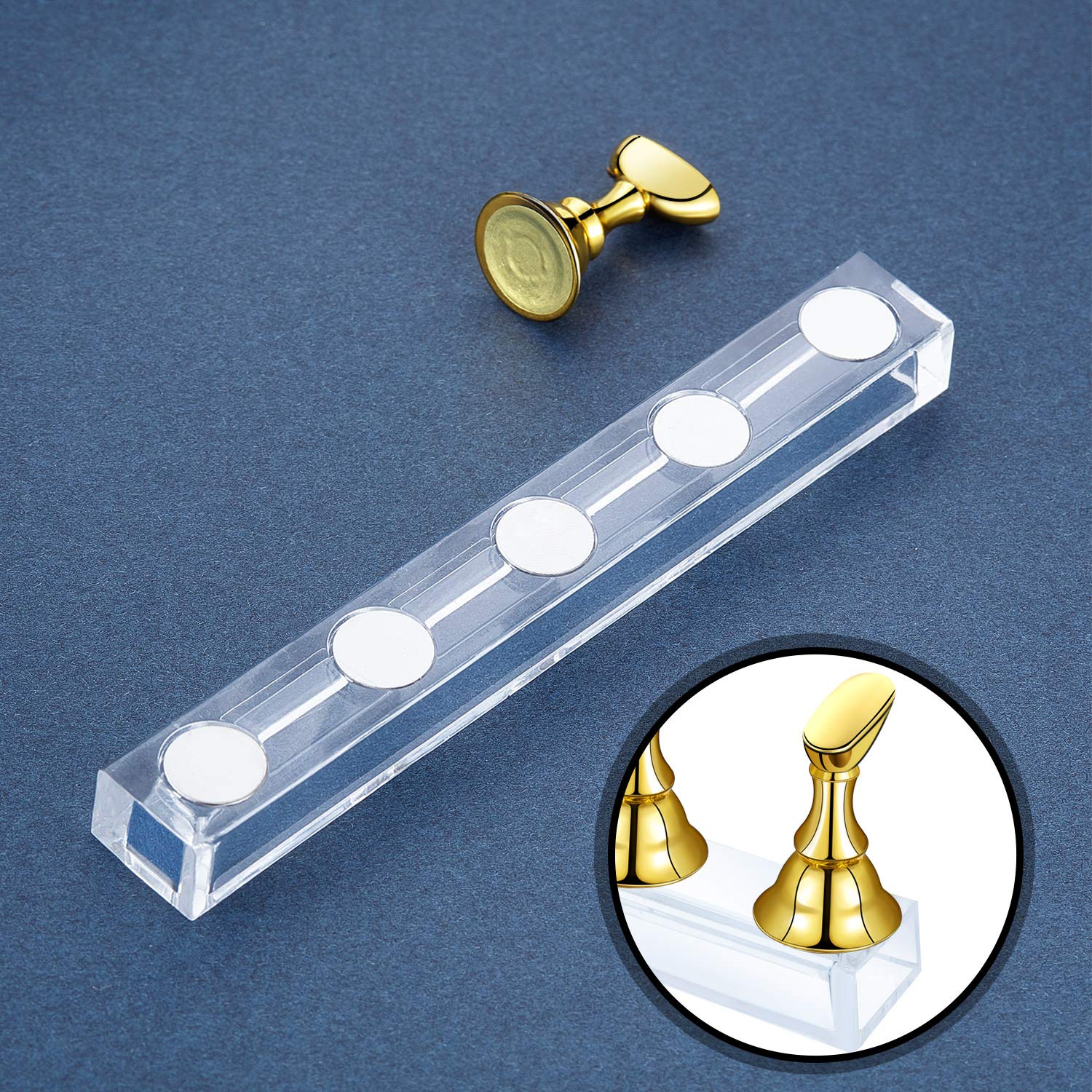 DX Nail Art Nail Art Stand – Magnetic Nail Display Holder for Press-On Nails & Nail Art Practice