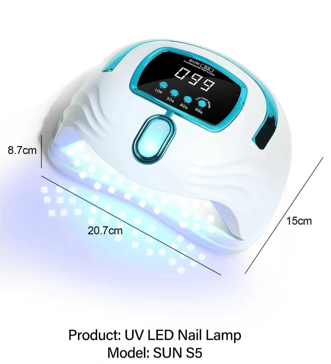 DX SUN S5 2 IN 1 LED/UV LAMP - PROFESSIONAL NAIL LAMP